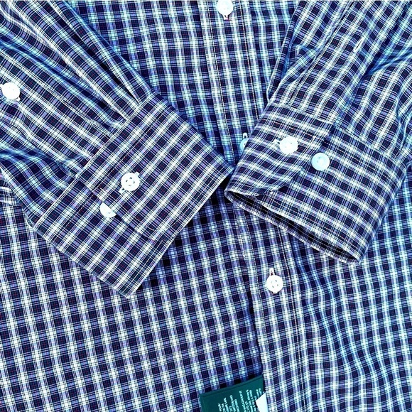 Ralph Lauren Plaid Red Green Button Down Shirt 15.5 34/35 - Picture 3 of 6